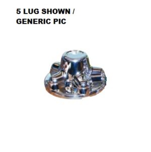 HUB COVER,8 BOLT,7/8" LUGS,CHROME PLASTIC